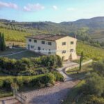 View of villa near Florence in Tuscany for sale