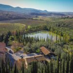 View of Tuscan wine estate